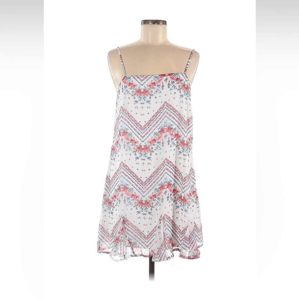 Floral Strap Mini Sundress Size Medium